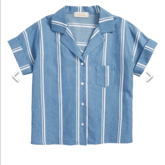 Walking on Sunshine Box Stripe Woven Shirt - Picture 1 of 8
